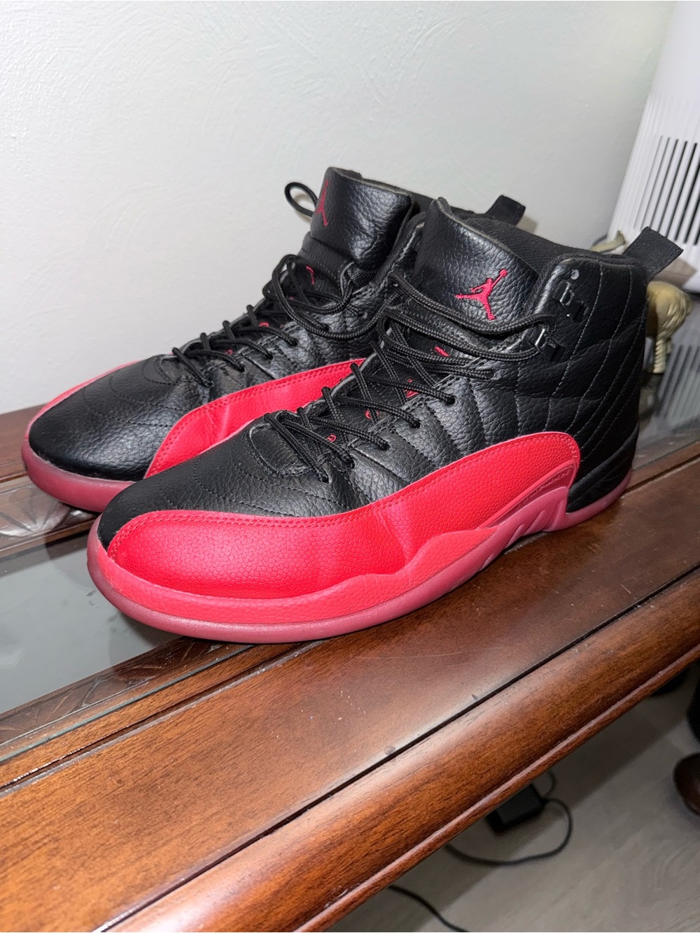 Jordan Men’s High-Top Sneakers - Black & Red